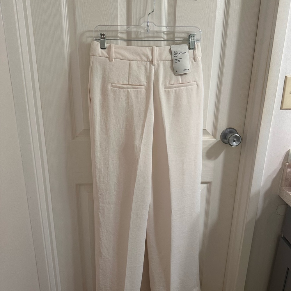 Aritzia Off-White Effortless Pant - Picture 7 of 7